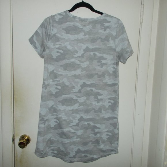 Altar'd State Camo Pattern Dress Gray Size Medium - Picture 4 of 7